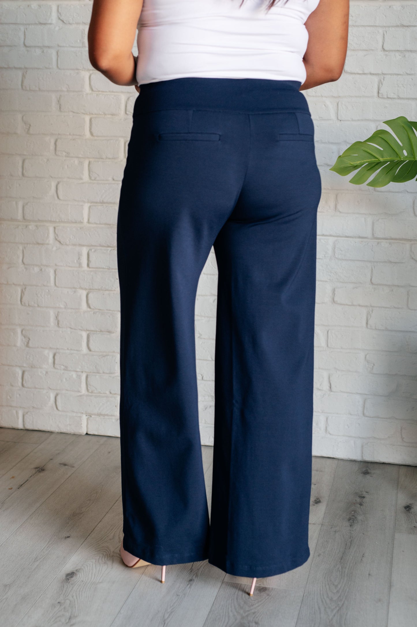 Magic Wide Leg Pants in Navy MadreForte LLC