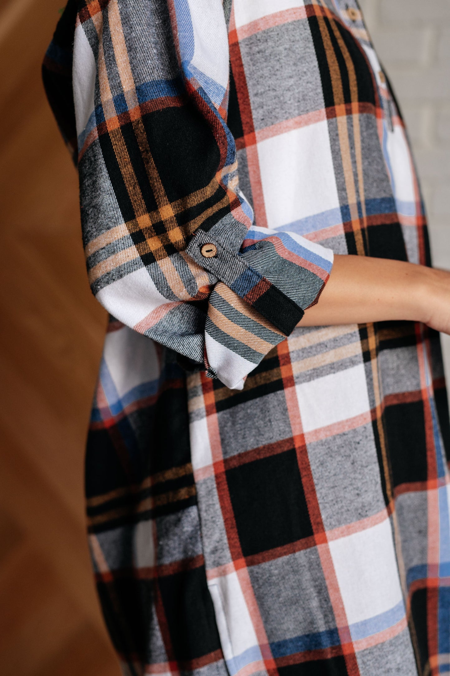 Make it Right Plaid Shirt Dress MadreForte LLC