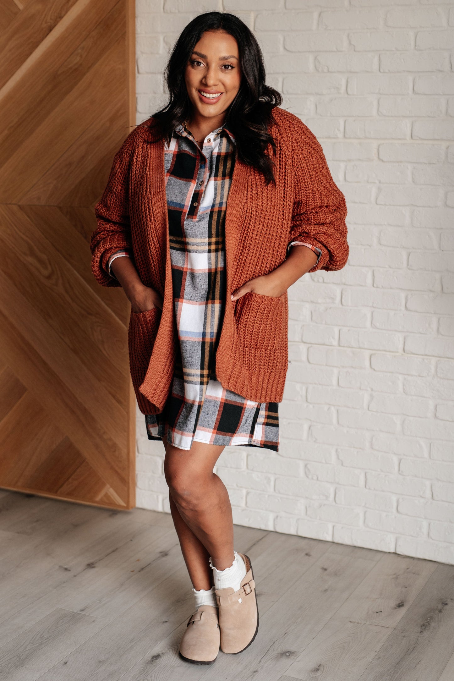 Make it Right Plaid Shirt Dress MadreForte LLC