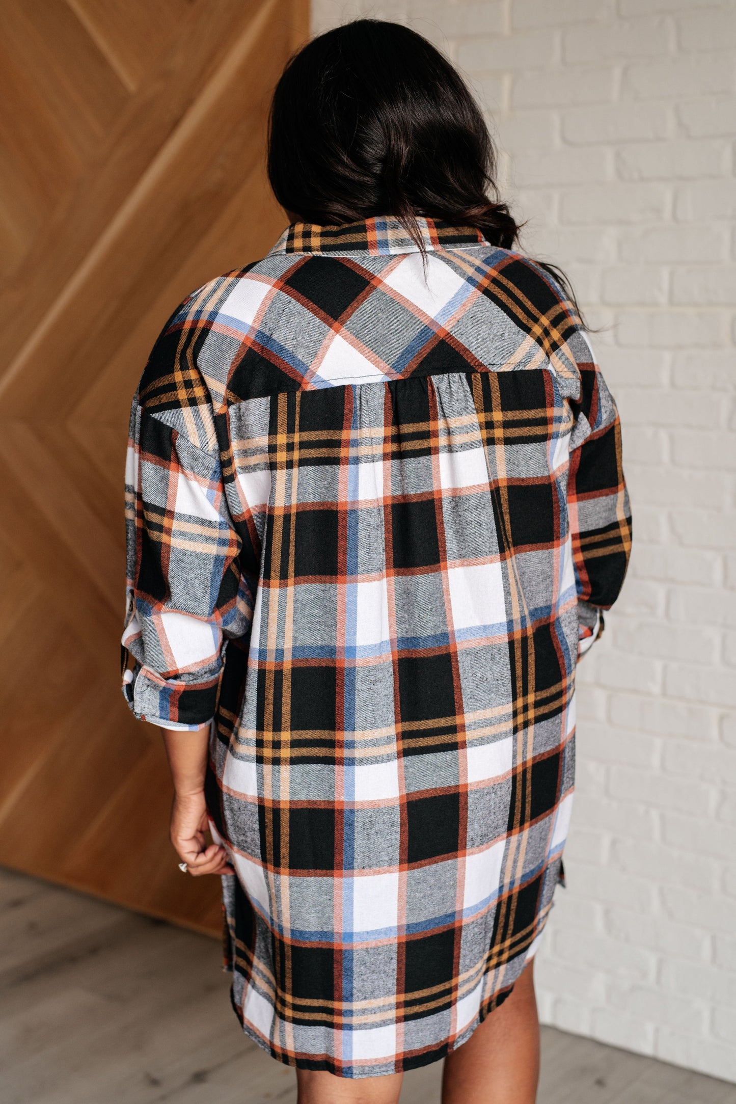 Make it Right Plaid Shirt Dress MadreForte LLC