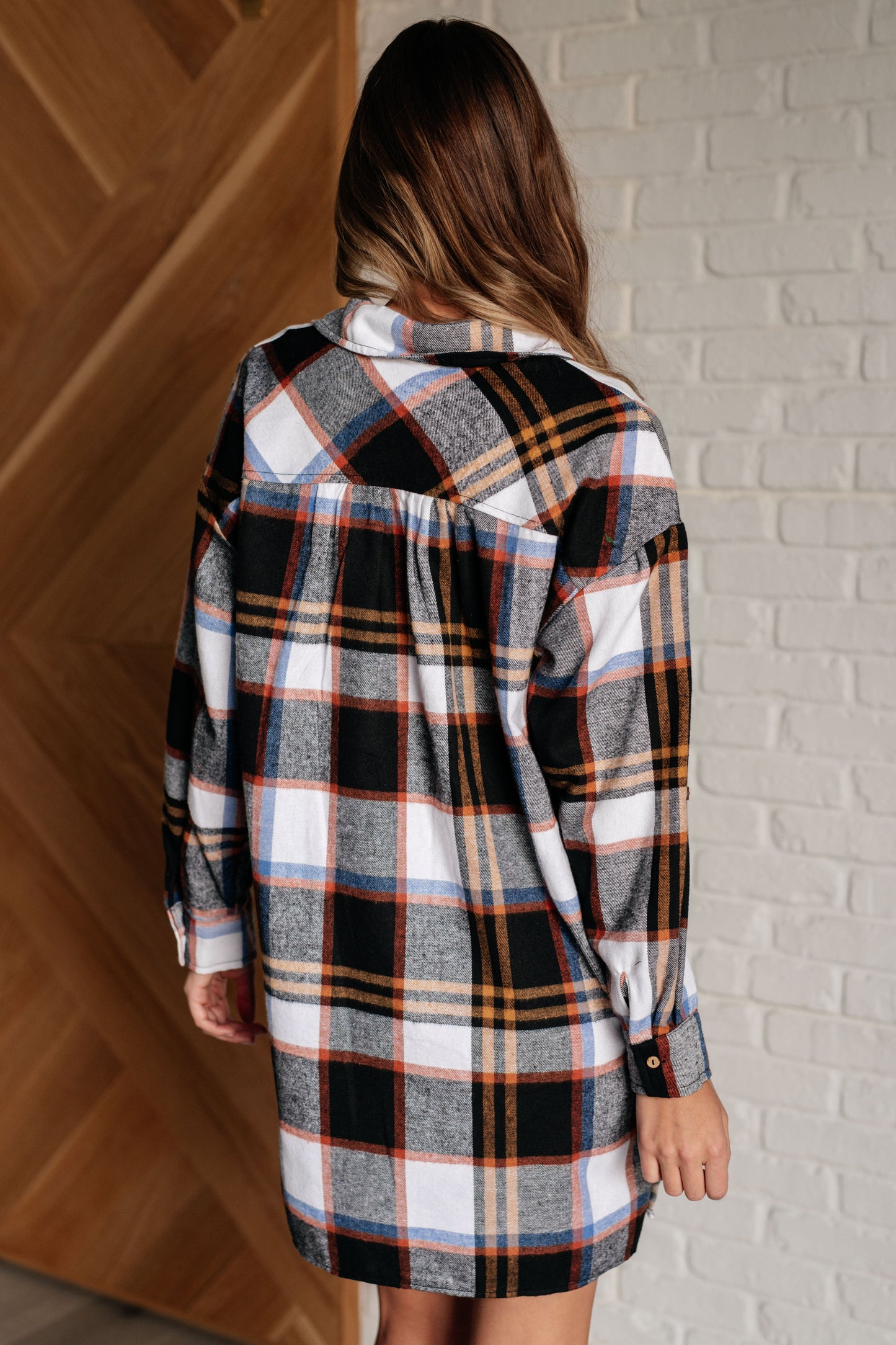 Make it Right Plaid Shirt Dress MadreForte LLC