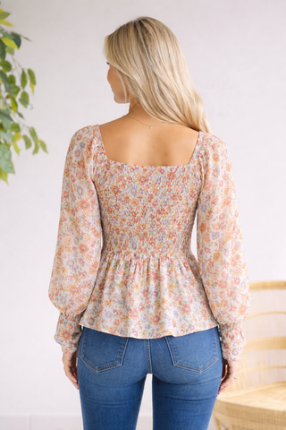 Floral Flutter Peplum