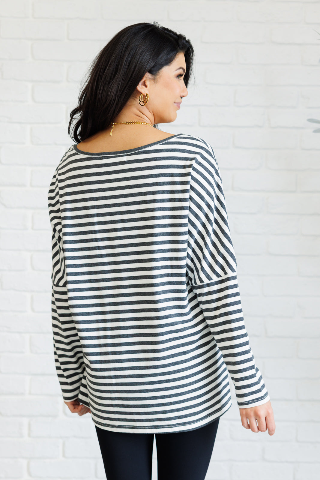 Obviously Mine Striped Oversized Top MadreForte LLC