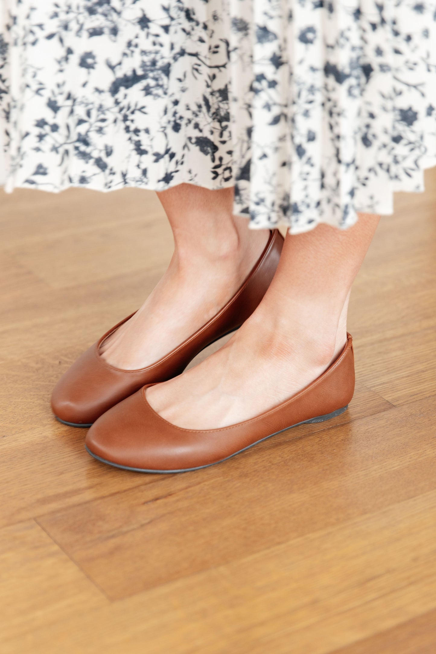 On Your Toes Ballet Flats in Camel MadreForte LLC