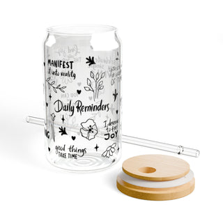 Daily Reminders | Sipper Glass, 16 oz
