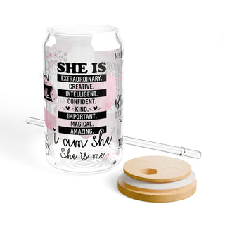She is  | Sipper Glass, 16 oz
