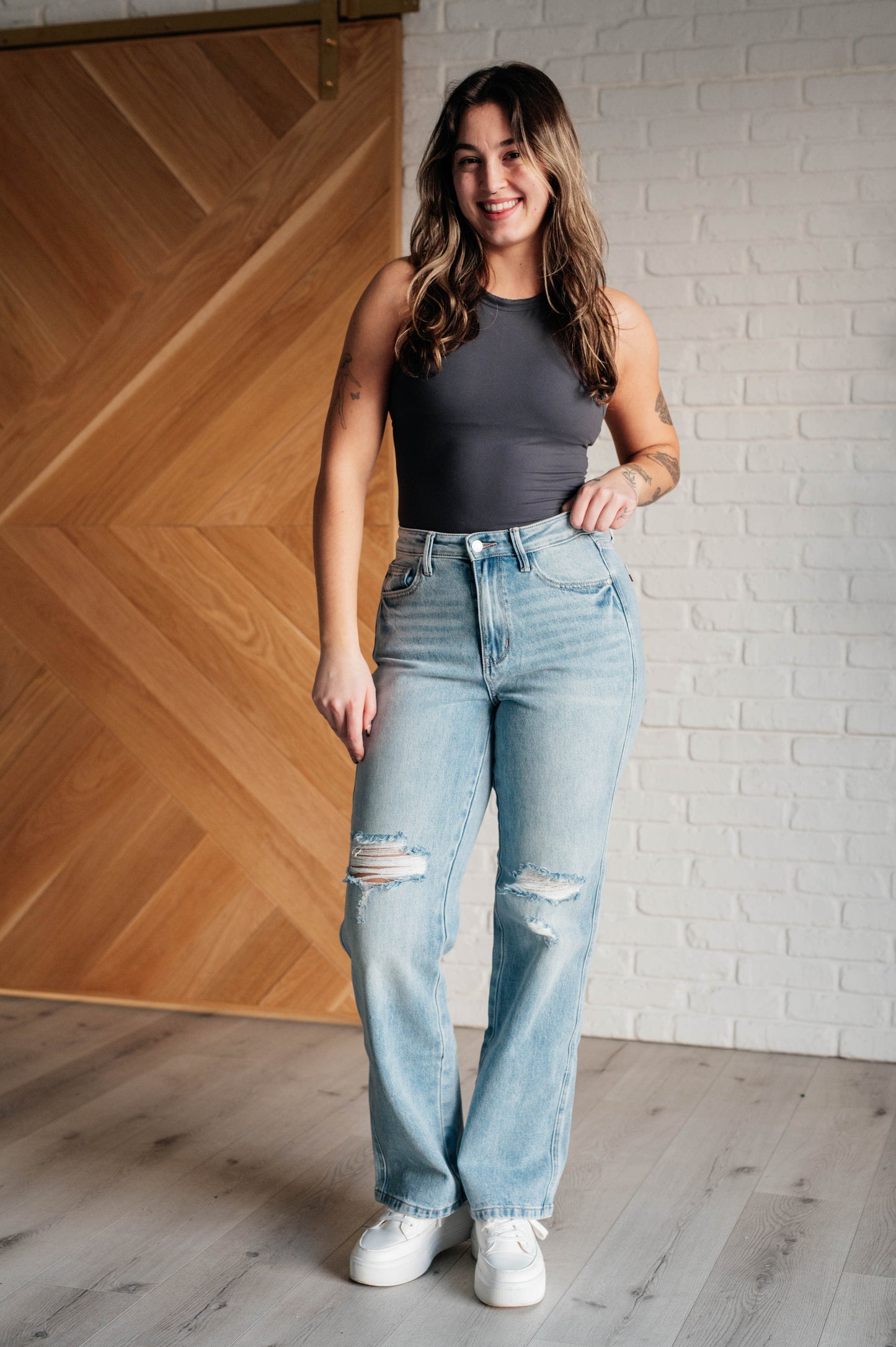 Patricia High Rise Rigid Magic 90's Straight Jeans MadreForte LLC