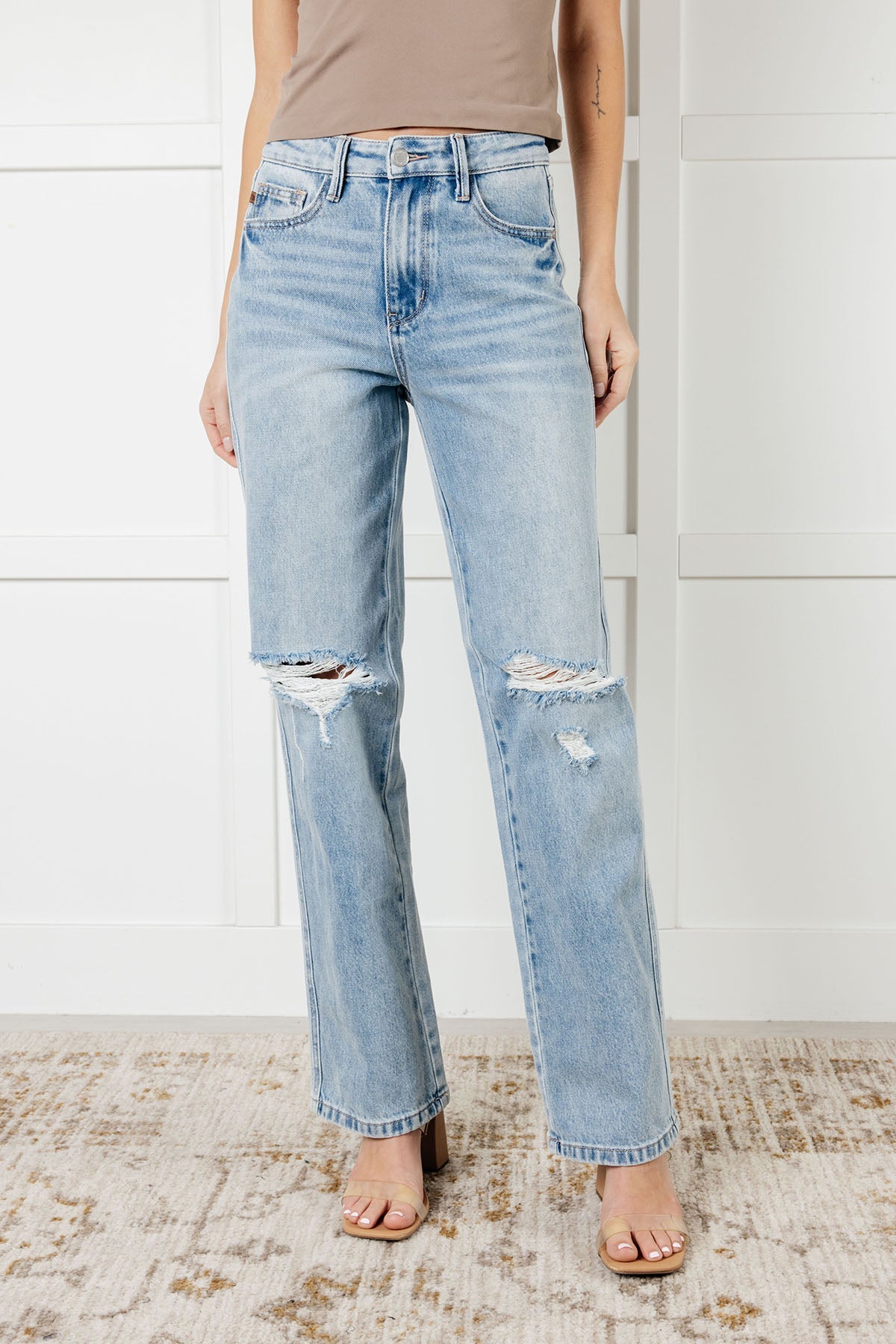 Patricia High Rise Rigid Magic 90's Straight Jeans MadreForte LLC