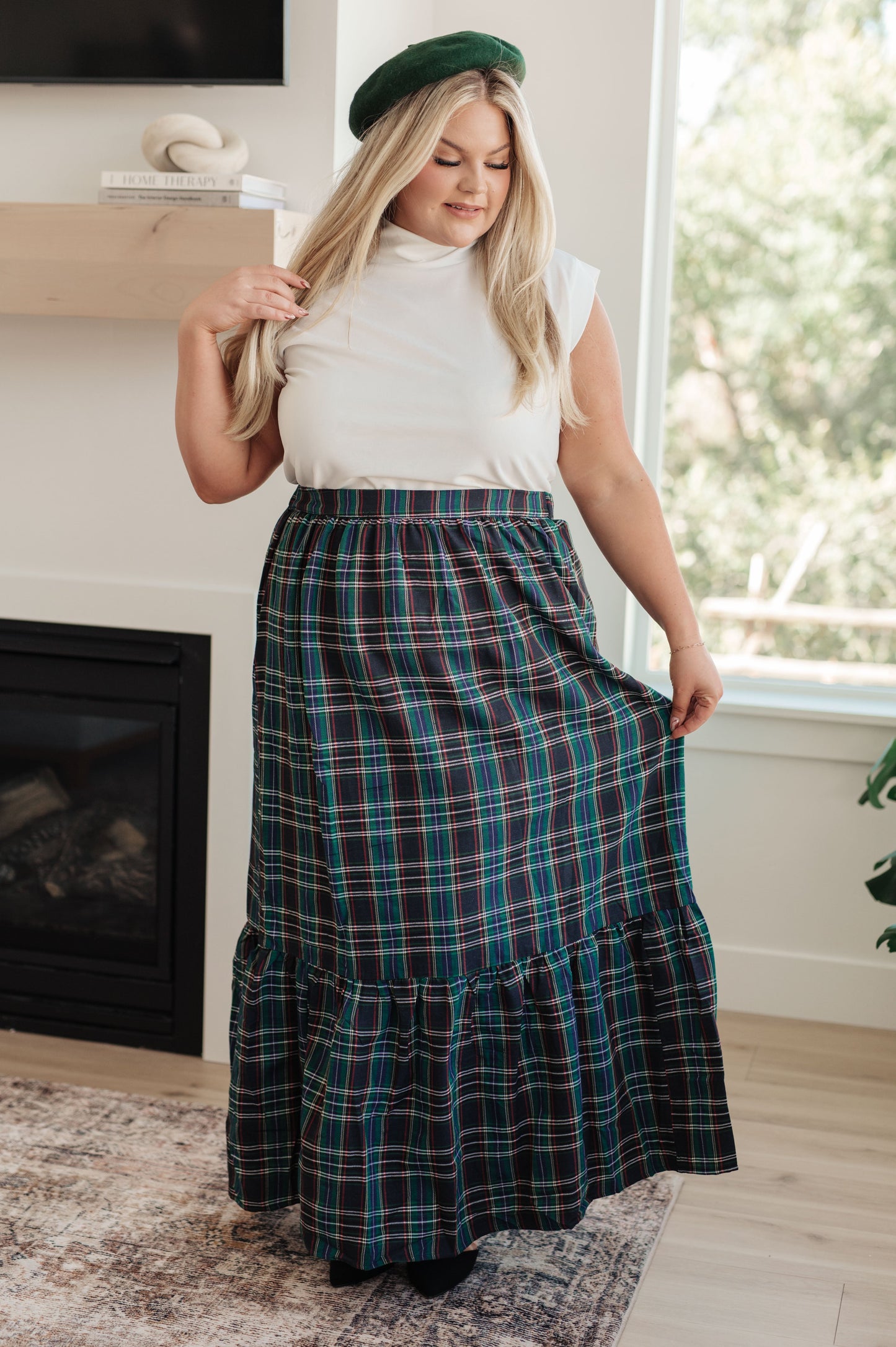 Plaid Perfection Maxi Skirt MadreForte LLC