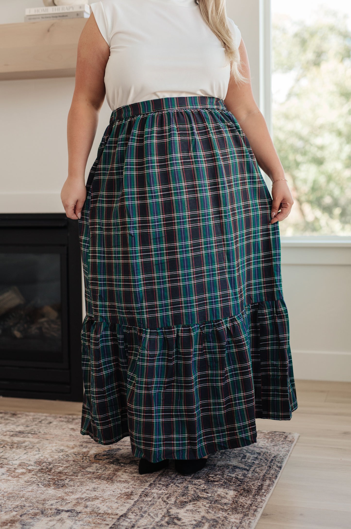 Plaid Perfection Maxi Skirt MadreForte LLC