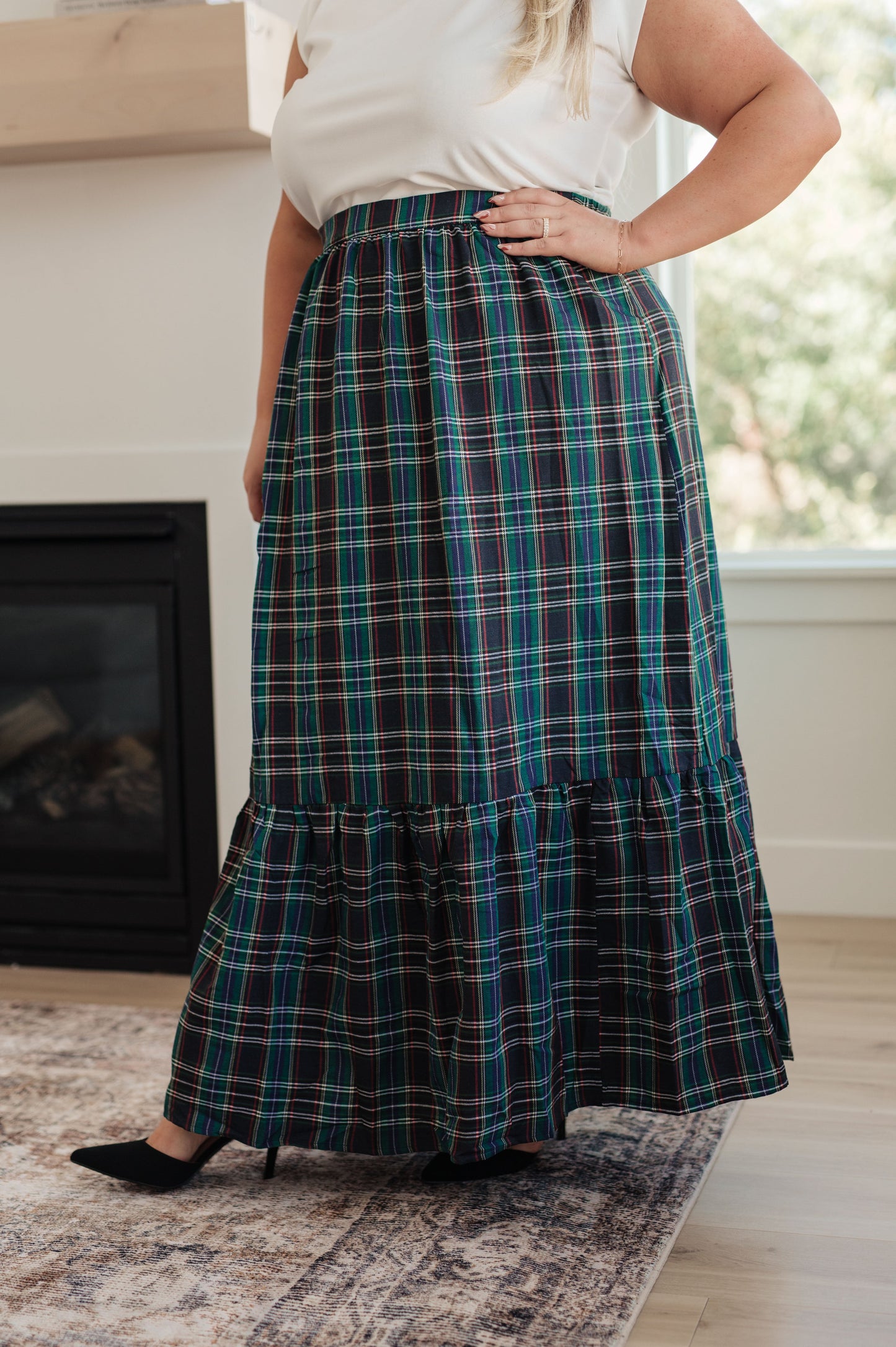 Plaid Perfection Maxi Skirt MadreForte LLC