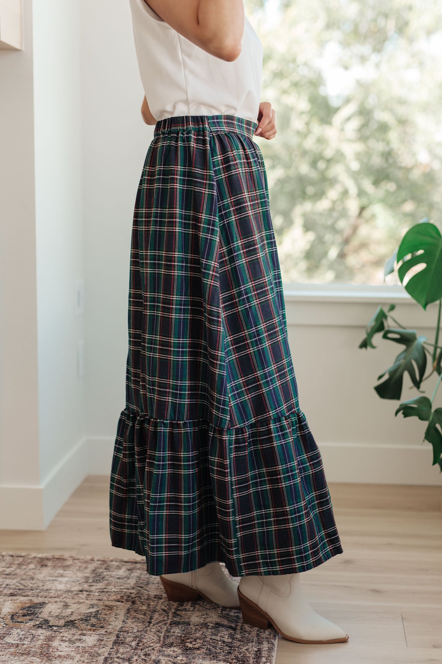 Plaid Perfection Maxi Skirt MadreForte LLC