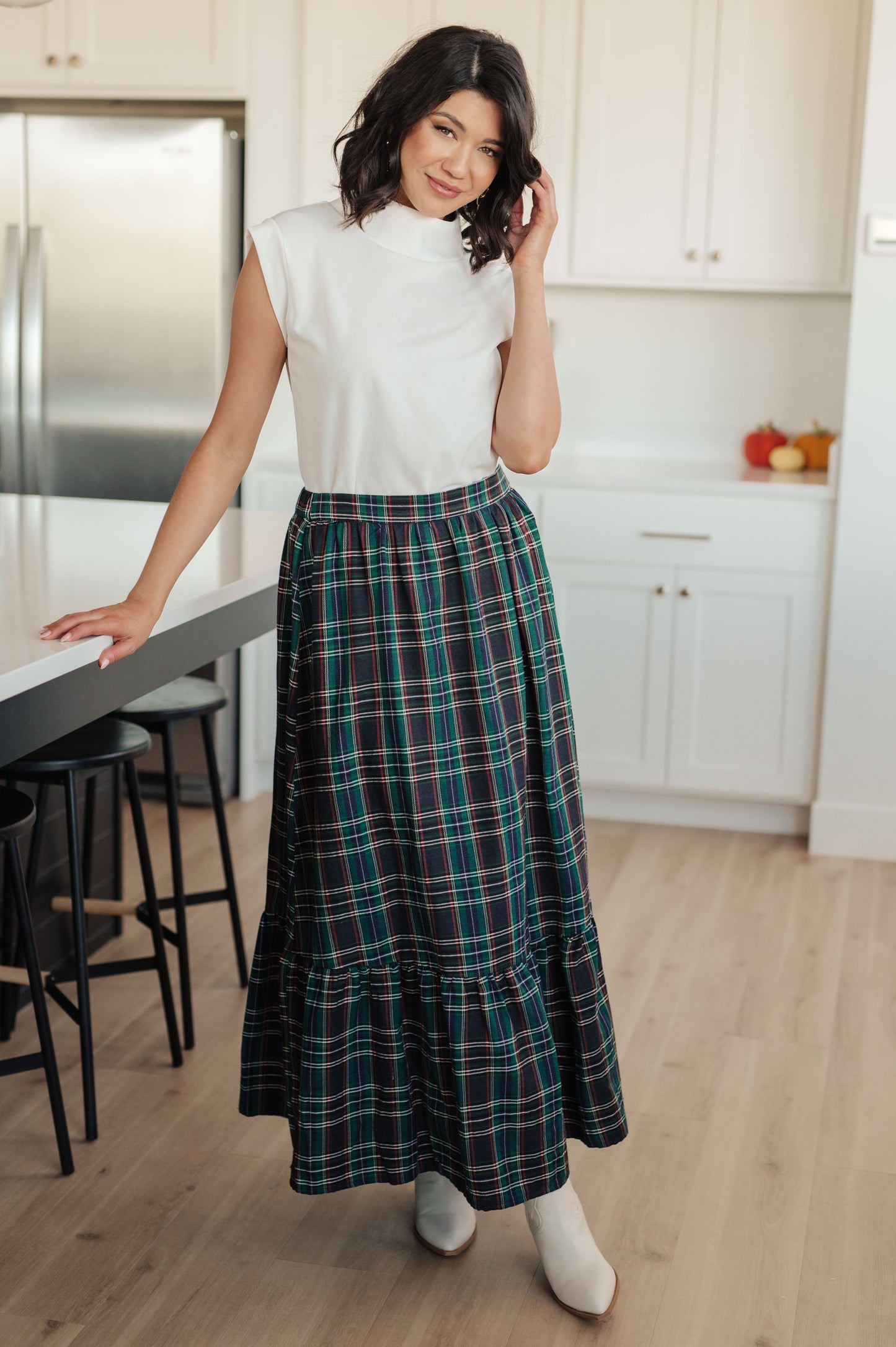 Plaid Perfection Maxi Skirt MadreForte LLC