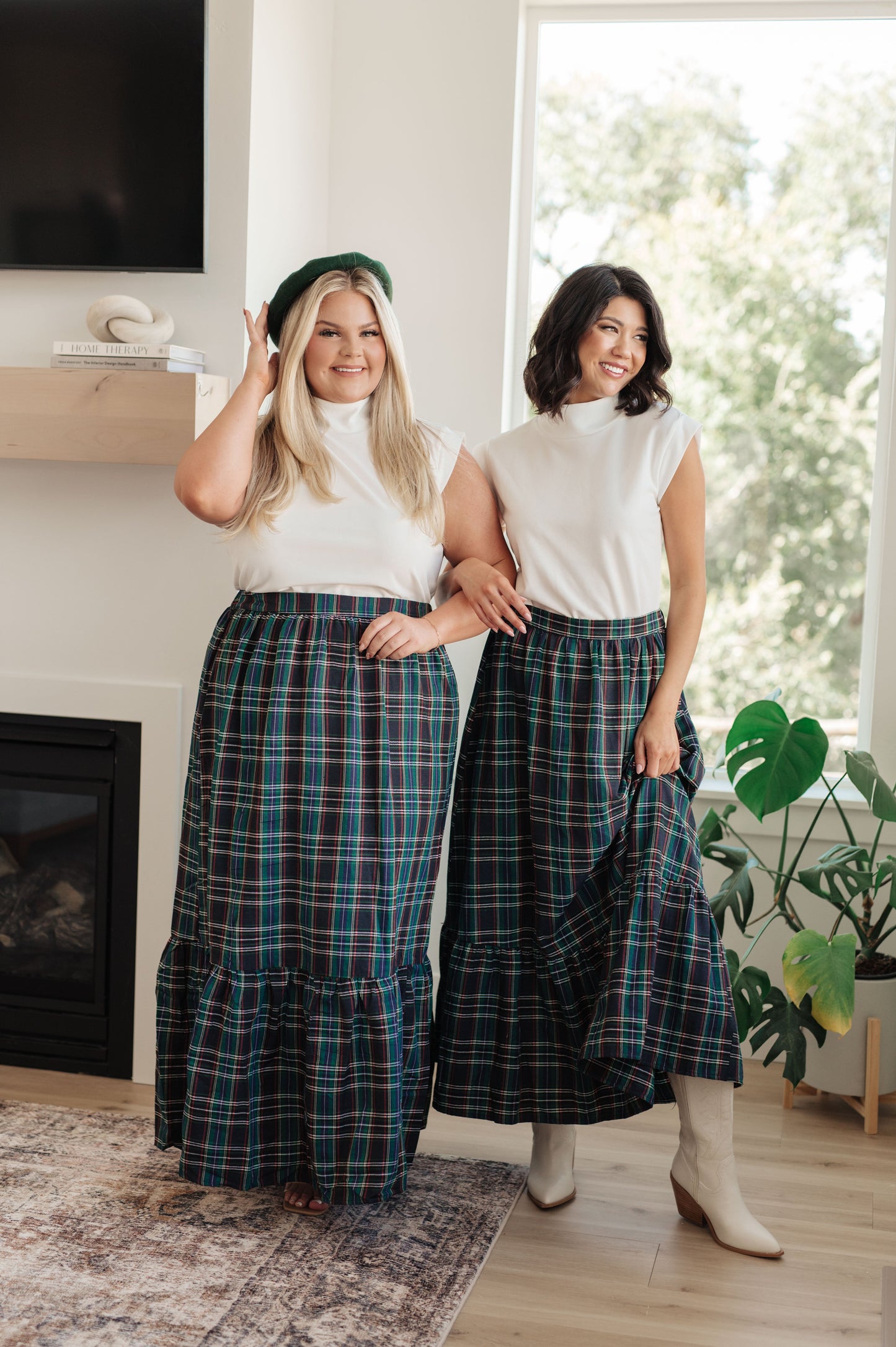 Plaid Perfection Maxi Skirt MadreForte LLC