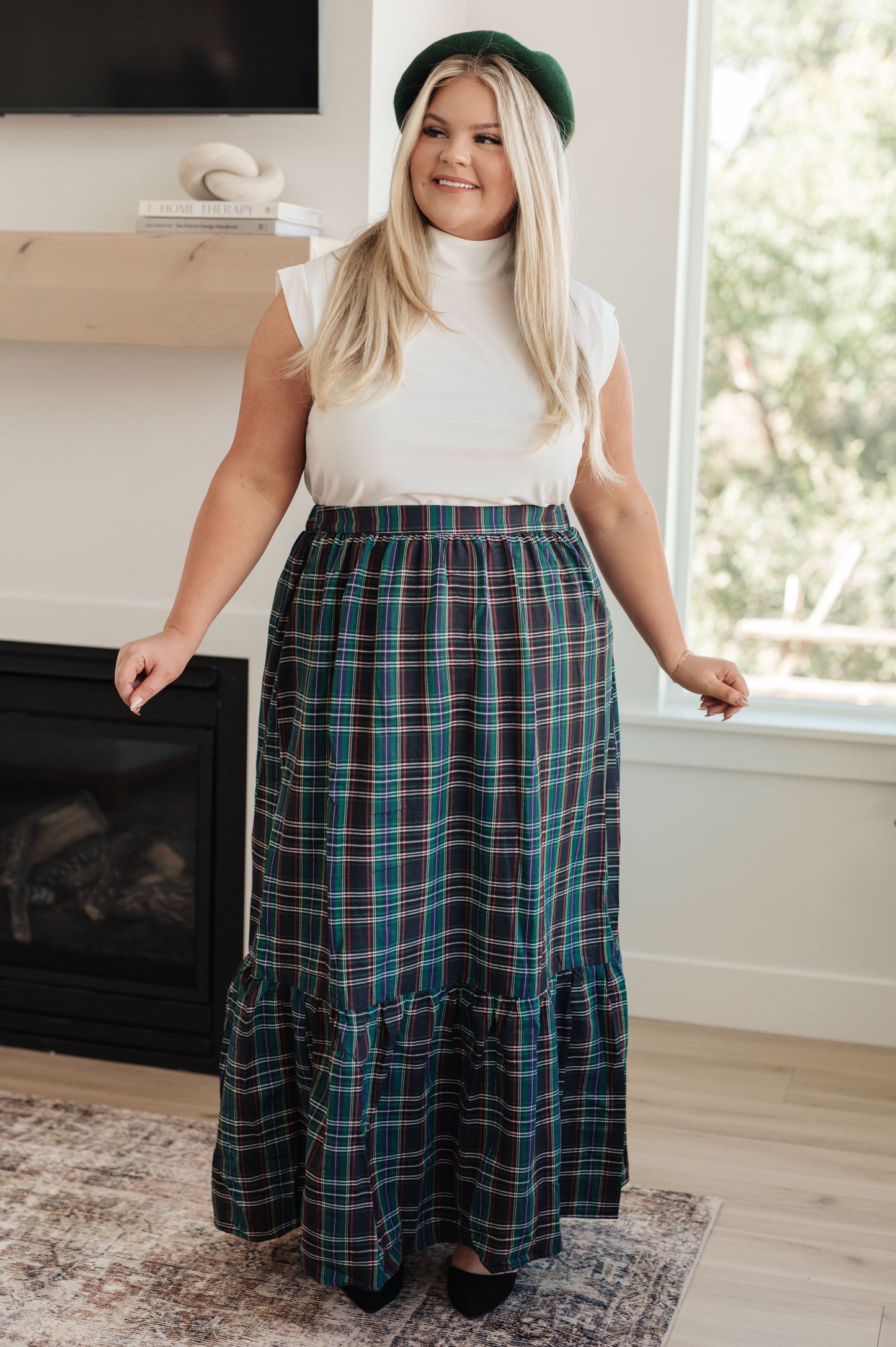 Plaid Perfection Maxi Skirt MadreForte LLC