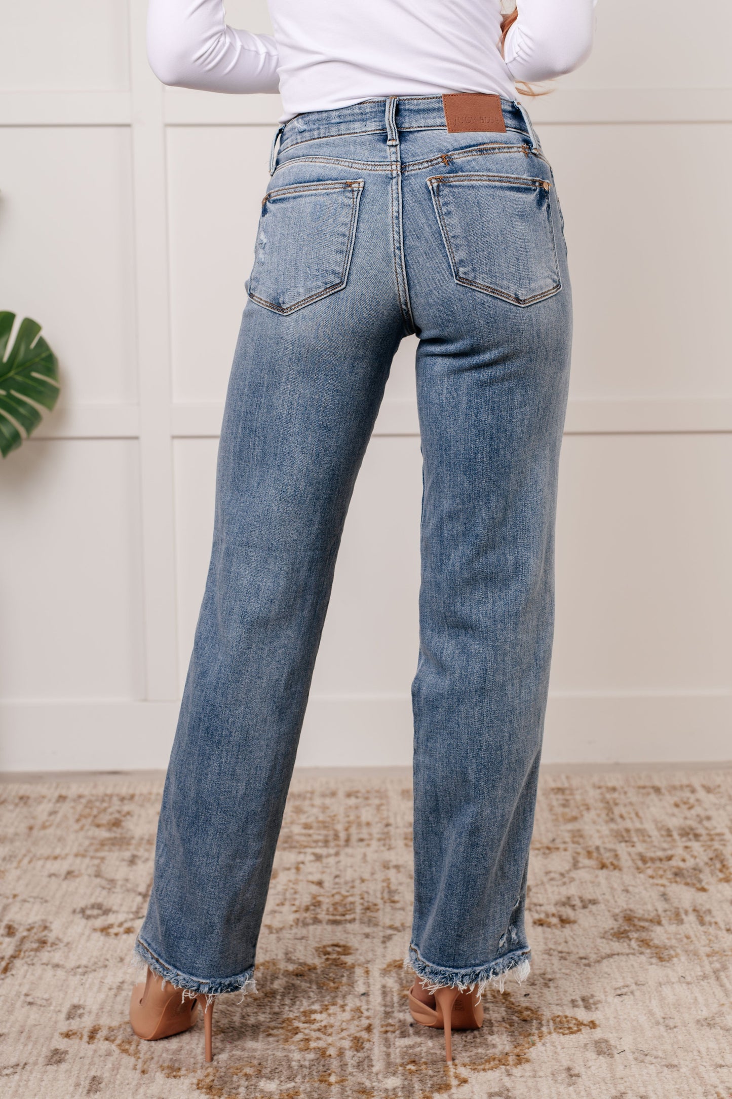 Quinn Mid Rise Cell Phone Pocket Dad Jeans MadreForte LLC