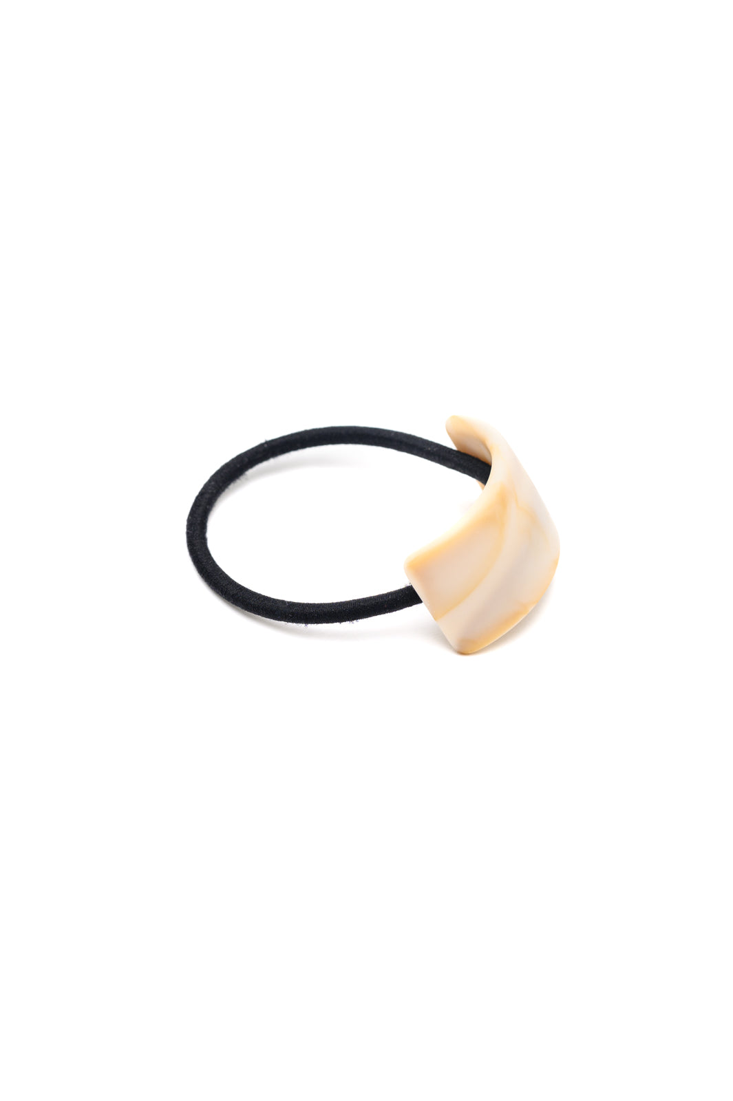 Rectangle Cuff Hair Tie Elastic in Ivory MadreForte LLC