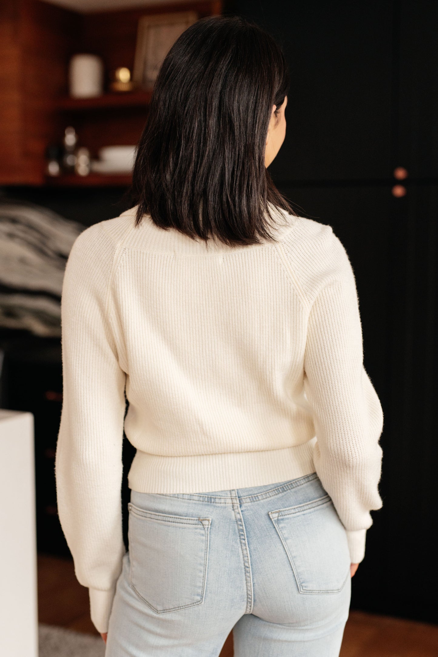 Requisite Request Surplice Crop Sweater MadreForte LLC