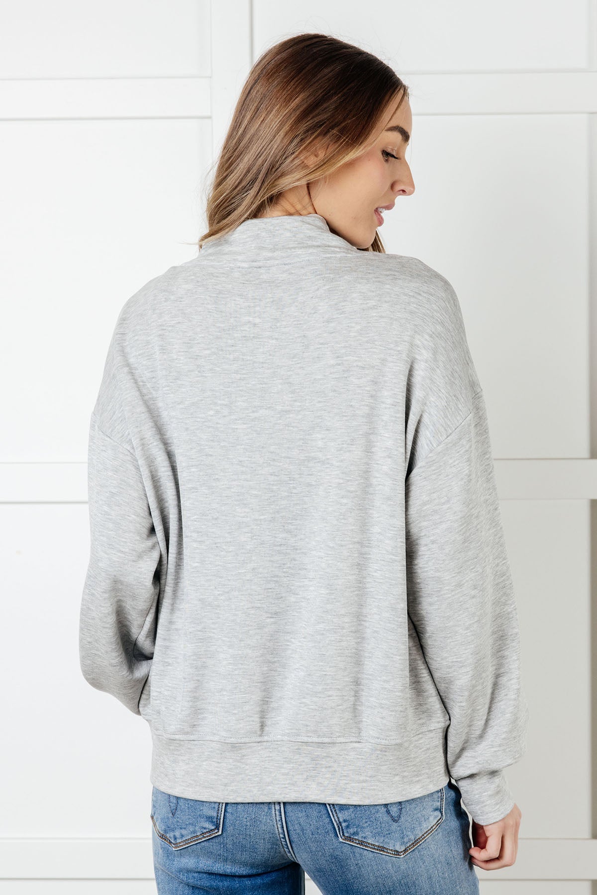 Rogue Runner Half Zip Jacket in Heather Grey MadreForte LLC