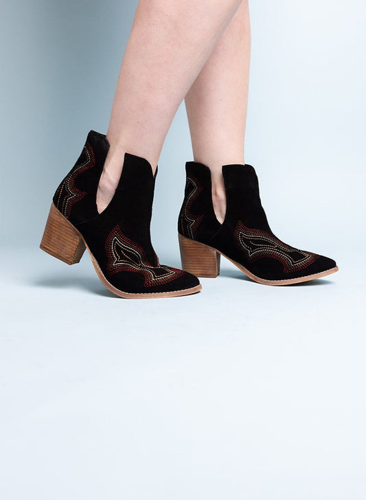 Journee Ankle Boots in Black MadreForte LLC