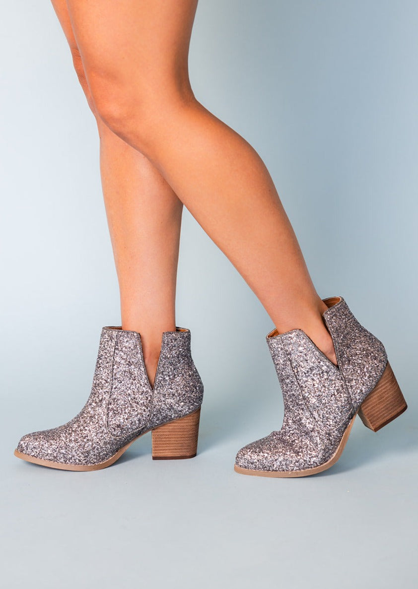 Fiera Booties in Pewter MadreForte LLC