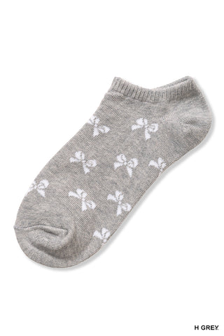 Zenana Bow Ankle Socks