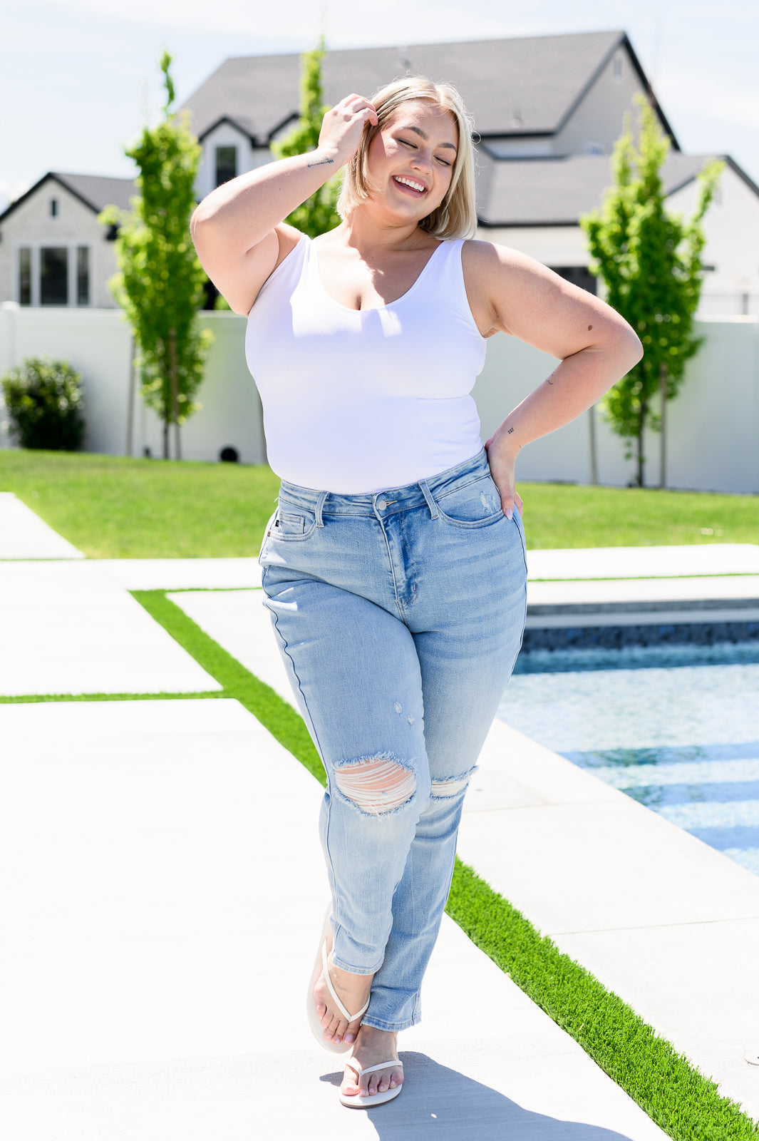 Sam Mid Rise Star Pocket Boyfriend Jeans MadreForte LLC