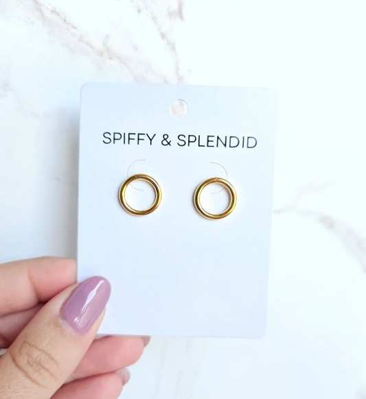 Luxe Gold Oriana Studs - Medium (Copy) MadreForte LLC