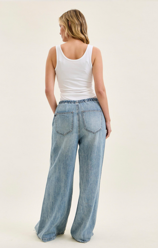 MONICA HIGH WAIST PALAZZO FEATHERWEIGHT WITH DRAWCORD