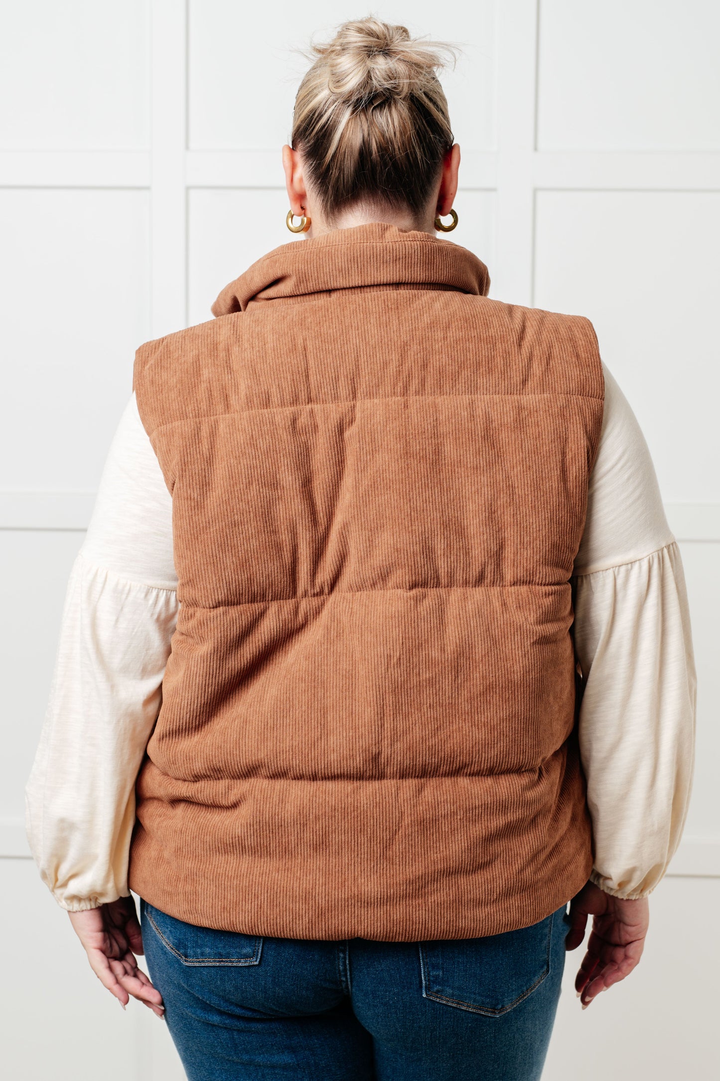 Set Me Up Corduroy Puffer Vest MadreForte LLC