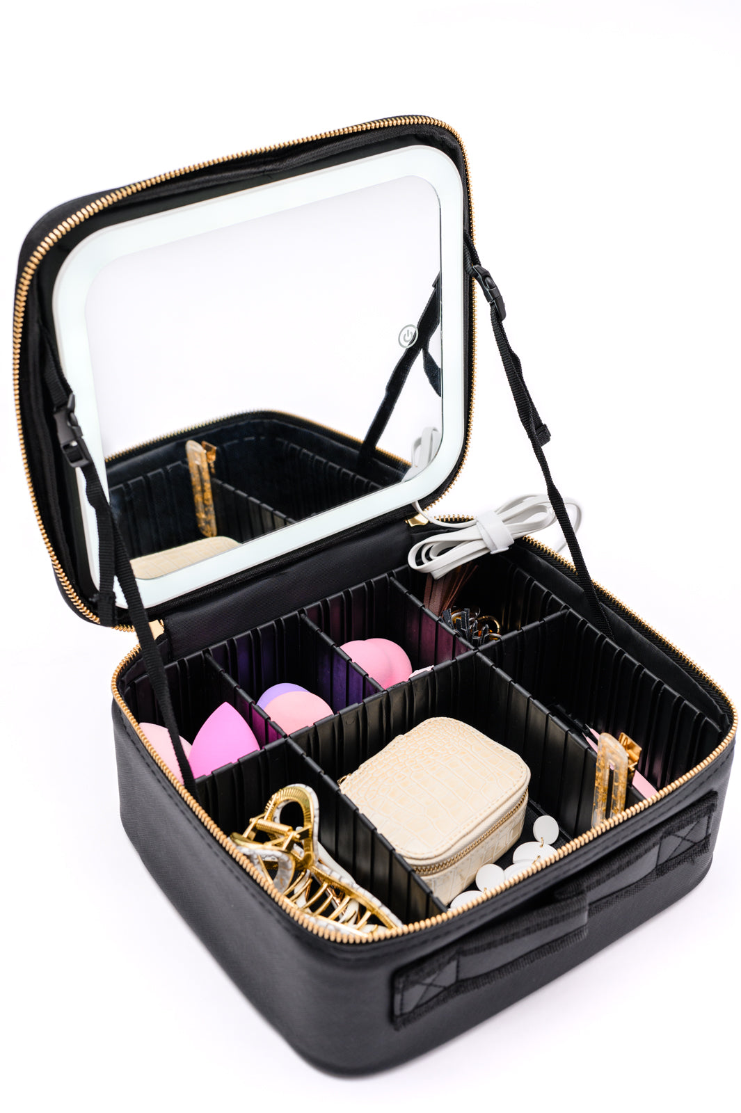 She's All That LED Makeup Case in White MadreForte LLC