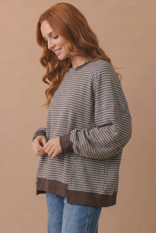 Leafy Breeze Relaxed Sweater Top