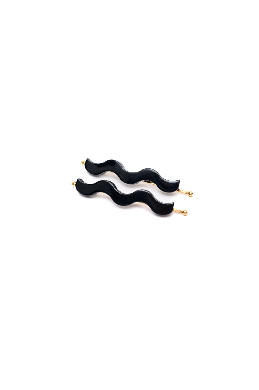 Sleek Waves Hair Clip in Black MadreForte LLC