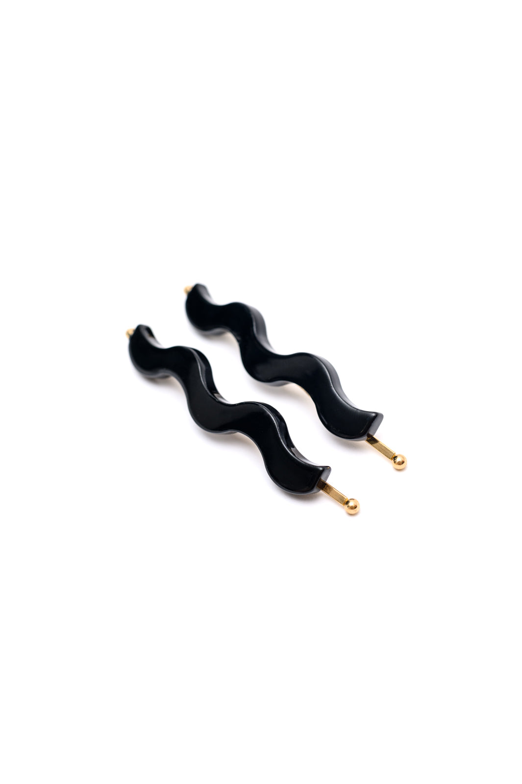 Sleek Waves Hair Clip in Black MadreForte LLC