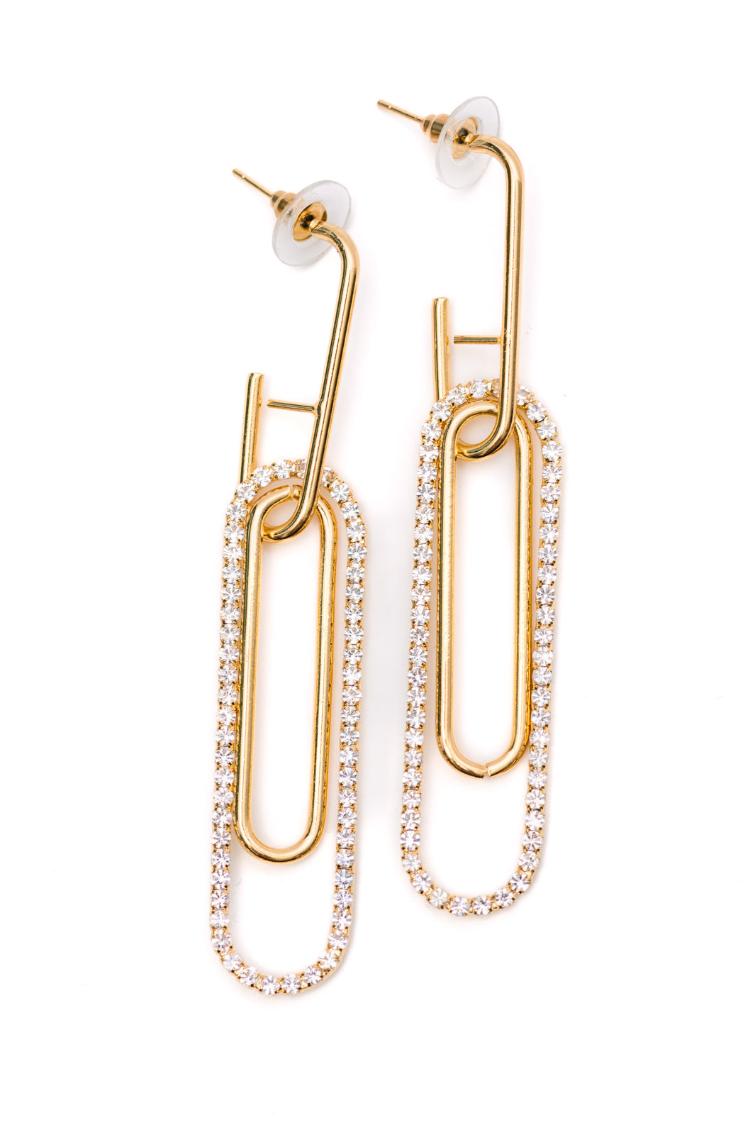 Sonia Link Earrings In Gold MadreForte LLC