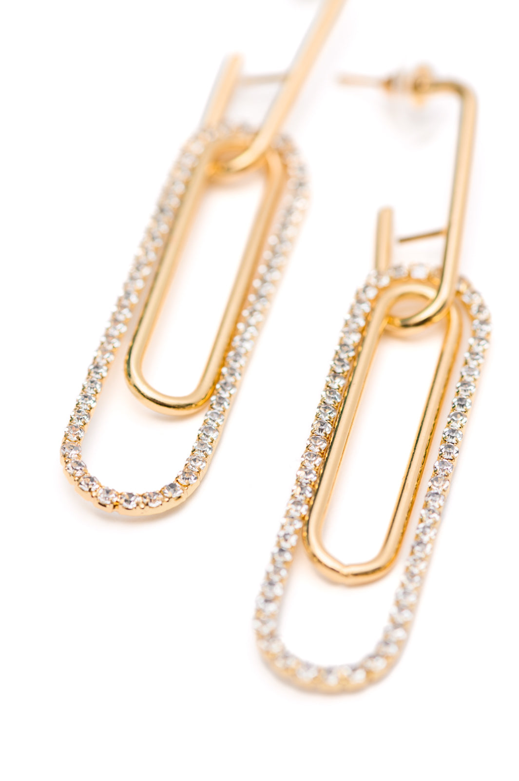 Sonia Link Earrings In Gold MadreForte LLC