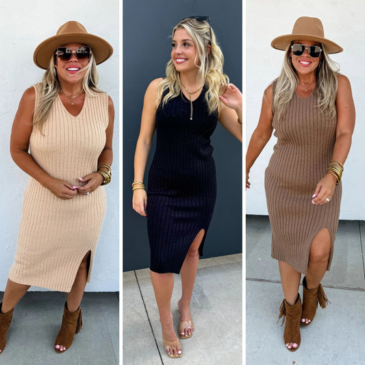 PREORDER: Livvy Sweater Dress in Three Colors MadreForte LLC