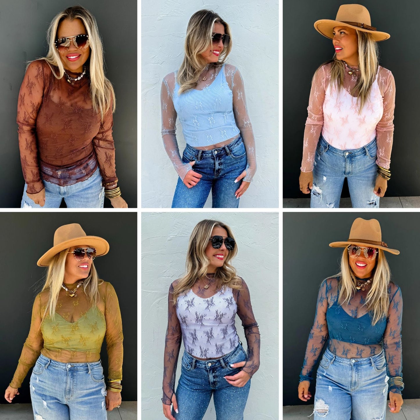 PREORDER: Roxy Lace Top in Six Colors MadreForte LLC