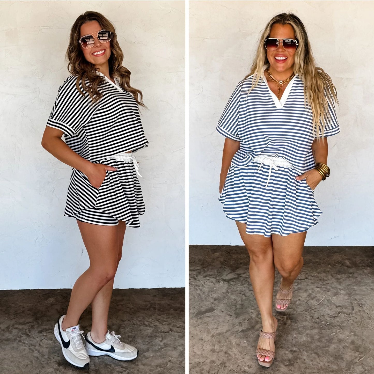 PREORDER: Harbor Stripe Skort Set in Two Colors MadreForte LLC