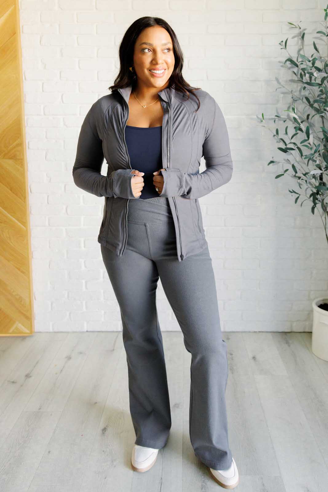 Staying Swift Activewear Jacket in Titanium MadreForte LLC