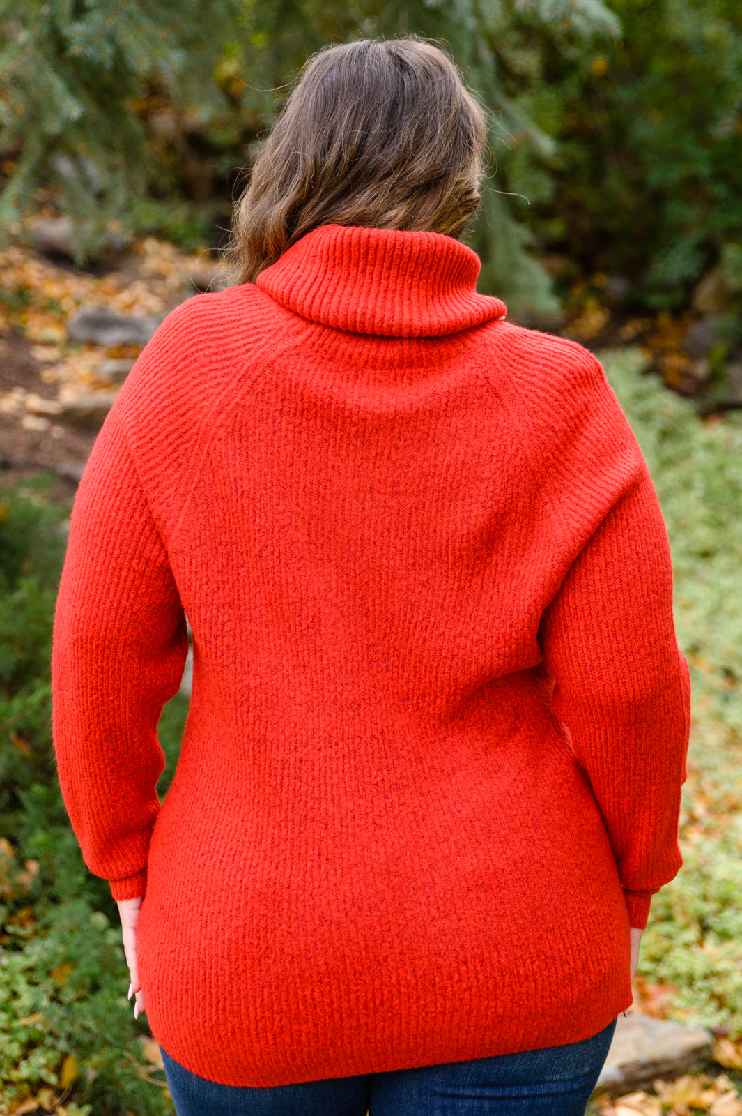 Steady Pace Roll Neck Sweater In Red MadreForte LLC