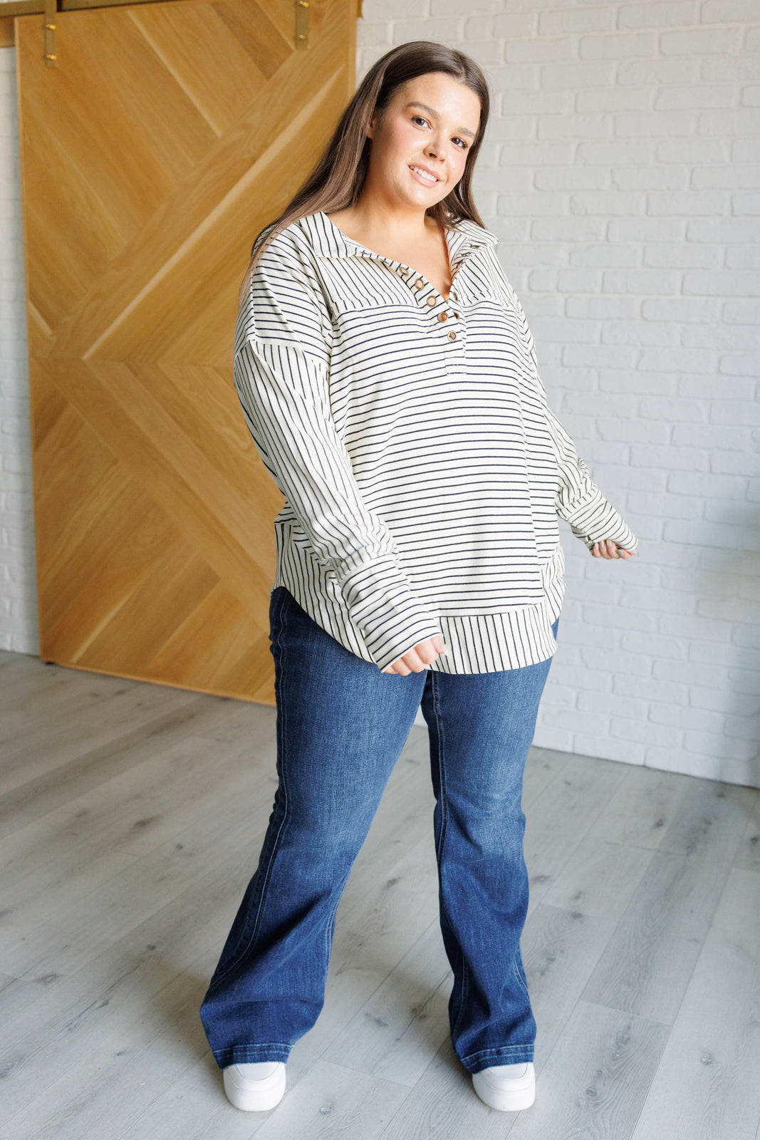 Striped Serendipity Pullover MadreForte LLC