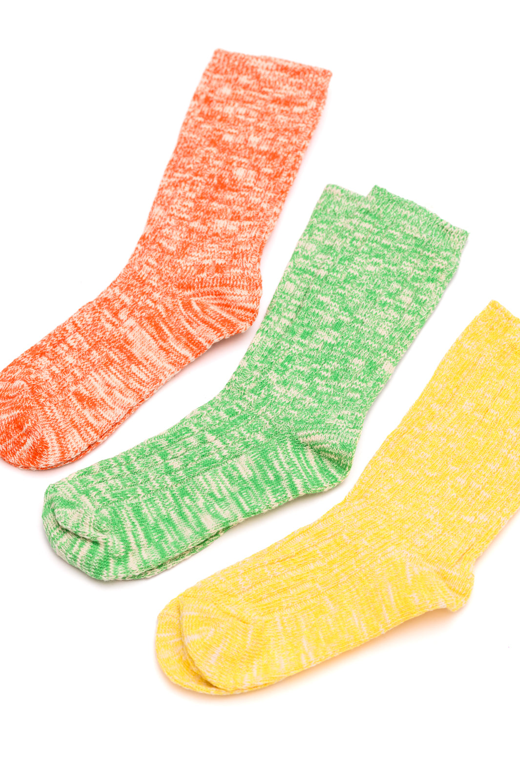 Sweet Heathered Scrunch Socks Set of 3 Pairs MadreForte LLC