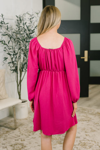 Take Me Out to Dinner Square Neck Dress