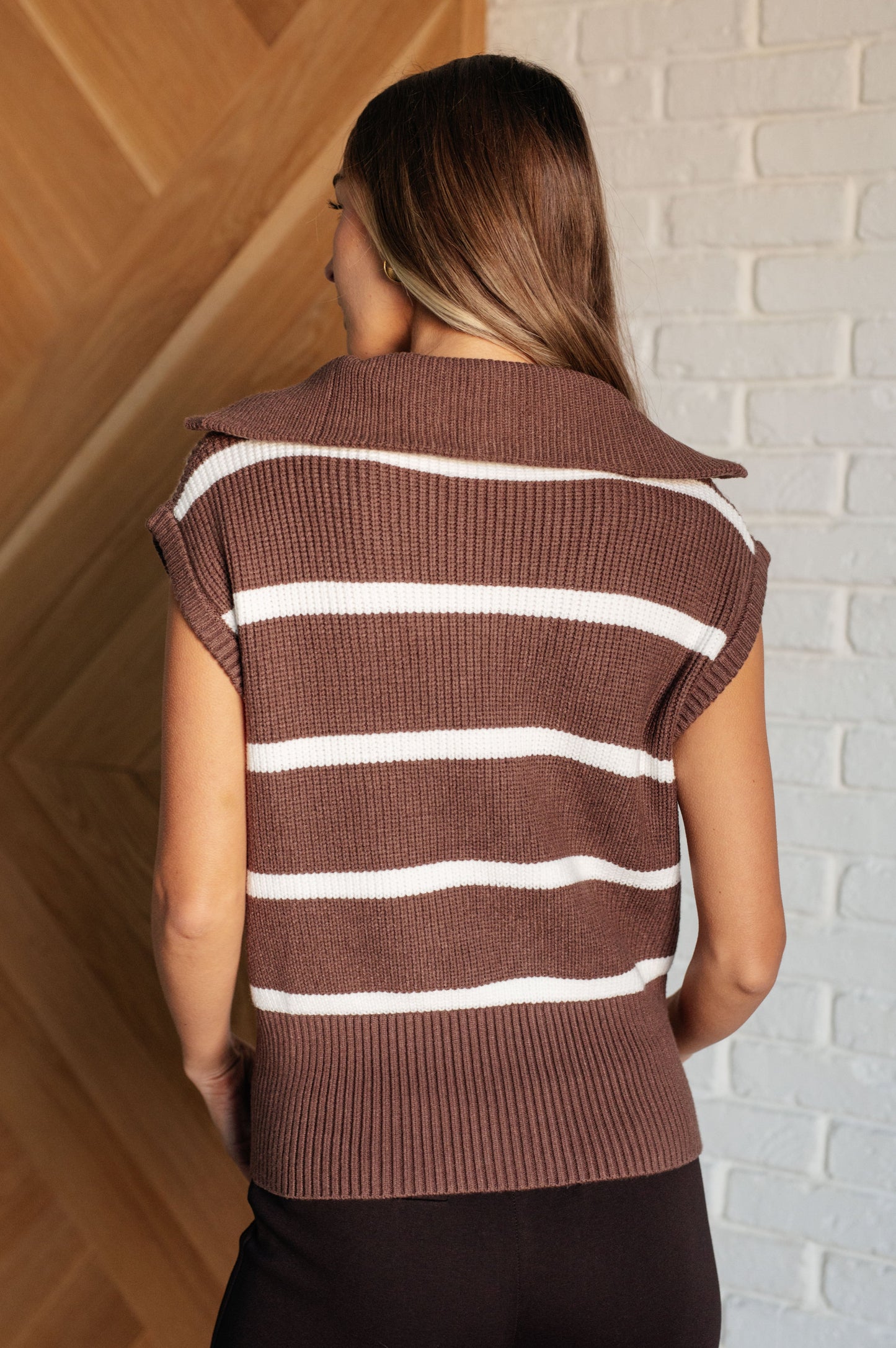 Tea Service 1/4 Zip Sleeveless Sweater MadreForte LLC