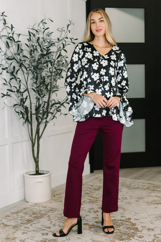 Time and Time Again Floral Blouse