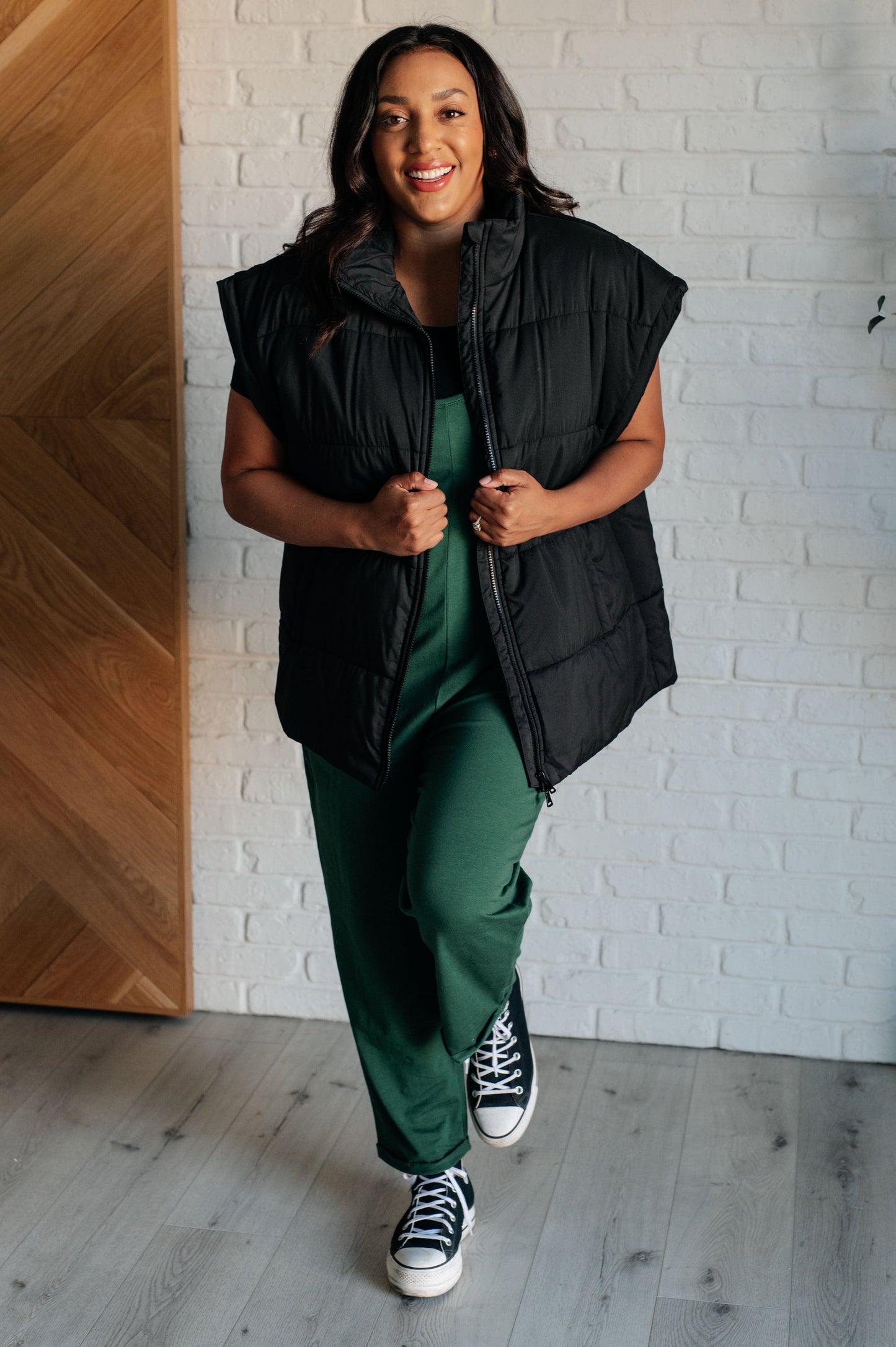 Totally Me Spaghetti Strap Jumpsuit in Dark Green MadreForte LLC