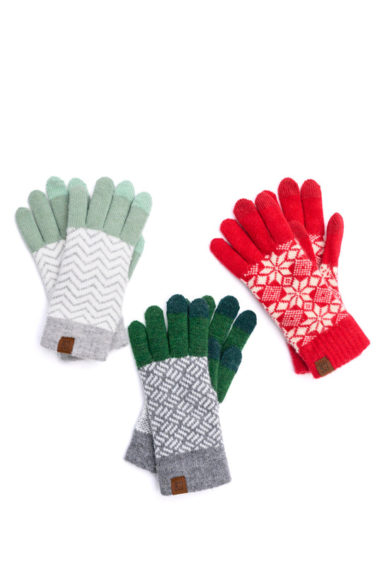 Touch and Go Patterned Glove Trio MadreForte LLC