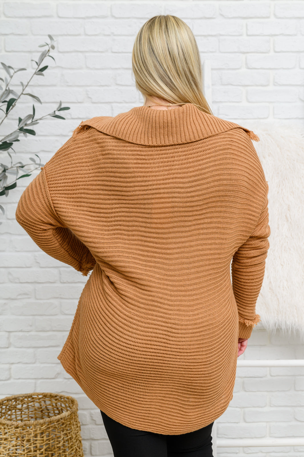 Travel Far & Wide Sweater in Taupe MadreForte LLC