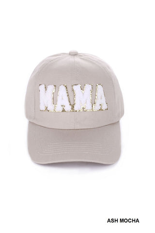 Mama chenille patch baseball cap hat
